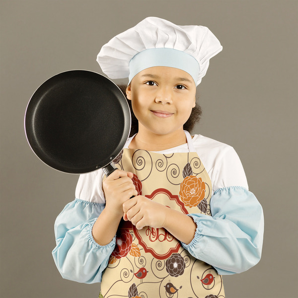 Fall Flowers Kid's Aprons - Medium - Lifestyle