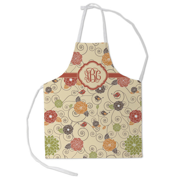 Custom Fall Flowers Kid's Apron - Small (Personalized)