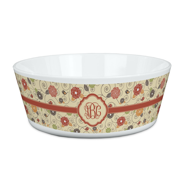 Custom Fall Flowers Kid's Bowl (Personalized)