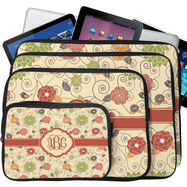 Fall Flowers Laptop Case Sizes