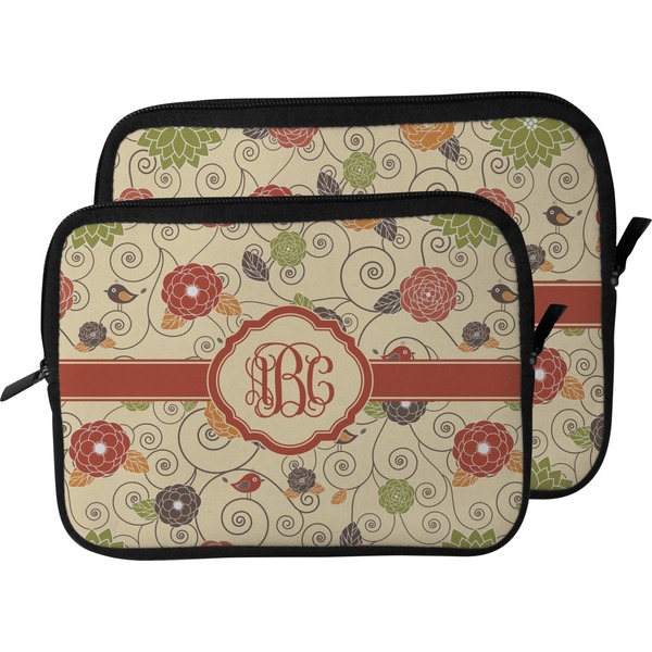 Fall Flowers Laptop Sleeve (Size Comparison)