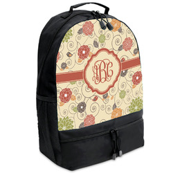 Fall Flowers Backpacks - Black (Personalized)