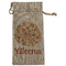 Fall Flowers Large Burlap Gift Bags - Front