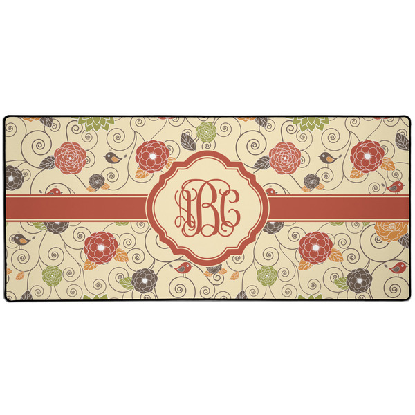 Custom Fall Flowers Gaming Mouse Pad (Personalized)
