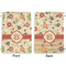 Fall Flowers Large Laundry Bag - Front & Back View
