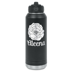 Fall Flowers Water Bottles - Laser Engraved (Personalized)