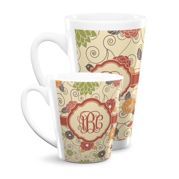 Fall Flowers Latte Mugs Main