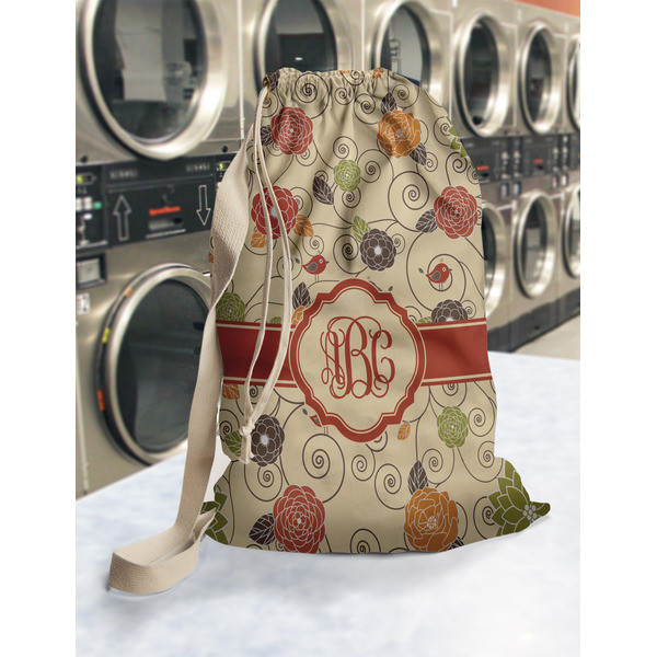 Fall Flowers Laundry Bag in Laundromat