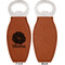 Fall Flowers Leather Bar Bottle Opener - Front and Back (single sided)