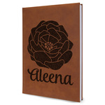 Fall Flowers Leather Sketchbook (Personalized)