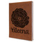 Fall Flowers Leather Sketchbook - Large - Single Sided (Personalized)