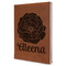 Fall Flowers Leatherette Journal - Large - Single Sided - Angle View