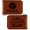 Fall Flowers Leatherette Magnetic Money Clip - Front and Back