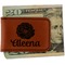 Fall Flowers Leatherette Magnetic Money Clip - Front