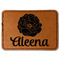 Fall Flowers Faux Leather Iron On Patch - Rectangle (Personalized)
