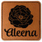 Fall Flowers Leatherette Patches - Square