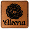 Fall Flowers Faux Leather Iron On Patch - Square (Personalized)