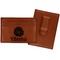 Fall Flowers Leatherette Wallet with Money Clips - Front and Back