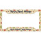 Fall Flowers License Plate Frame - Style A