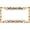 Fall Flowers License Plate Frame (Personalized)