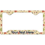 Fall Flowers License Plate Frame - Style C (Personalized)