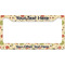 Fall Flowers License Plate Frame - Style B (Personalized)