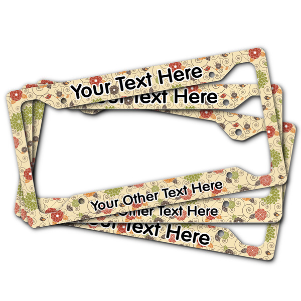 Fall Flowers License Plate Frames - (PARENT MAIN)