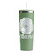 Fall Flowers RTIC Everyday Tumbler with Straw - 28oz - Light Green - Single-Sided (Personalized)