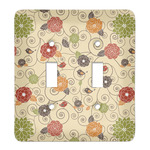 Fall Flowers Light Switch Cover (2 Toggle Plate)