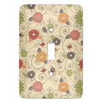 Fall Flowers Light Switch Cover (Single Toggle)