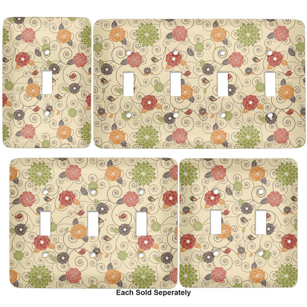 Fall Flowers Light Switch Covers all sizes
