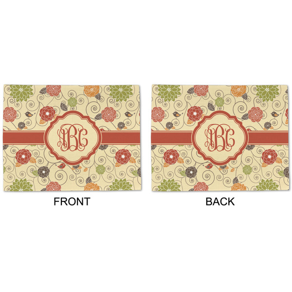 Fall Flowers Linen Placemat - APPROVAL (double sided)