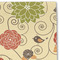 Fall Flowers Linen Placemat - DETAIL