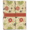 Fall Flowers Linen Placemat - Folded Half (double sided)