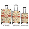 Fall Flowers Luggage Bags all sizes - With Handle