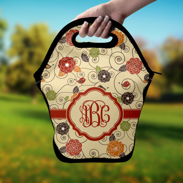 Fall Flowers Lunch Bag - Hand