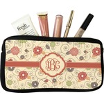 Fall Flowers Makeup / Cosmetic Bag - Small (Personalized)