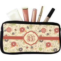 Fall Flowers Makeup / Cosmetic Bag (Personalized)