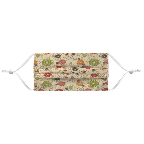 Fall Flowers Mask - Pleated (new) APPROVAL