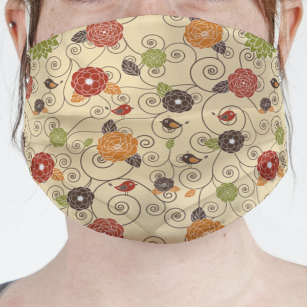 Custom Fall Flowers Face Mask Cover