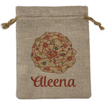 Fall Flowers Burlap Gift Bag (Personalized)