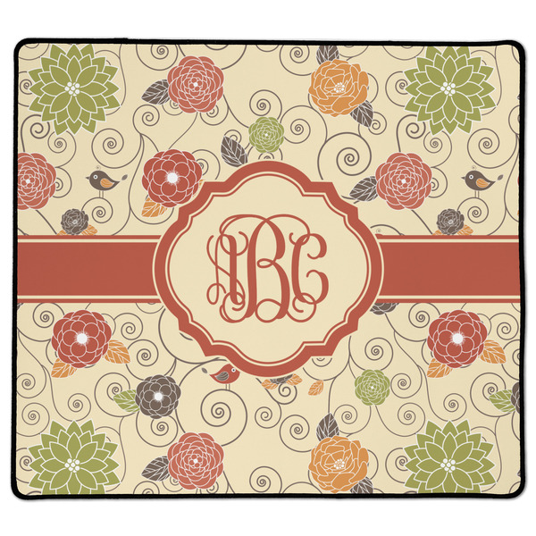 Custom Fall Flowers XL Gaming Mouse Pad - 18" x 16" (Personalized)