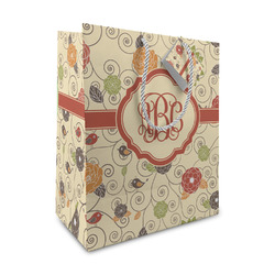 Fall Flowers Medium Gift Bag (Personalized)