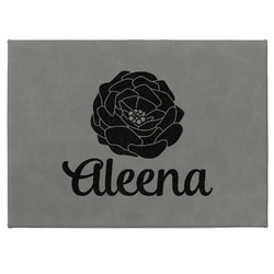 Fall Flowers Medium Gift Box w/ Engraved Leather Lid (Personalized)