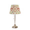 Fall Flowers Poly Film Empire Lampshade - On Stand