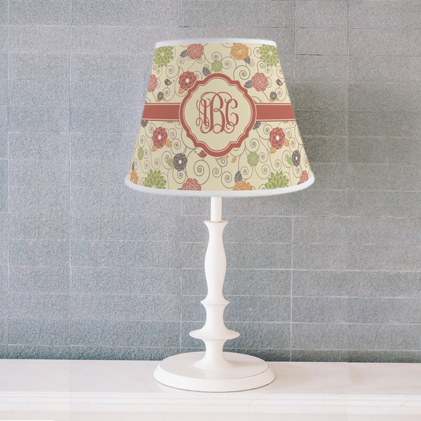 Fall Flowers Poly Film Empire Lampshade - Lifestyle