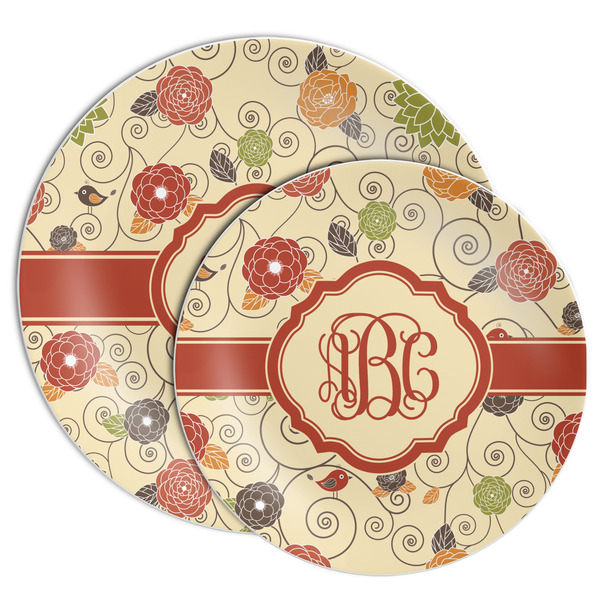 Fall Flowers Melamine Plates - PARENT/MAIN