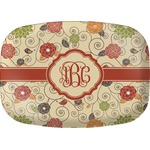 Fall Flowers Melamine Platter (Personalized)