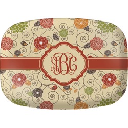 Fall Flowers Melamine Platter (Personalized)
