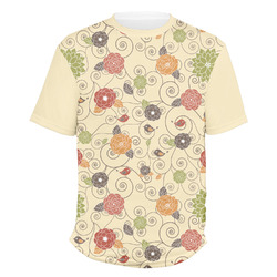 Fall Flowers Men's Crew T-Shirt (Personalized)